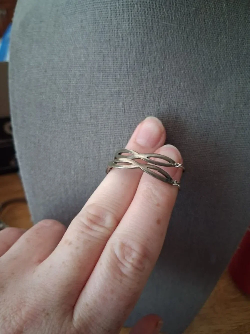 Sterling silver hoop earrings